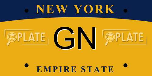 GN New York License Plate