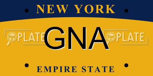 GNA New York License Plate