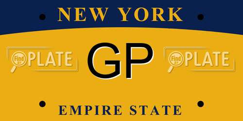 GP New York License Plate