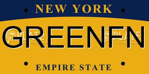 GREENFN New York License Plate