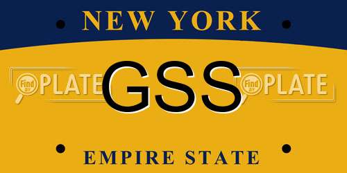 GSS New York License Plate