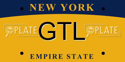 GTL New York License Plate