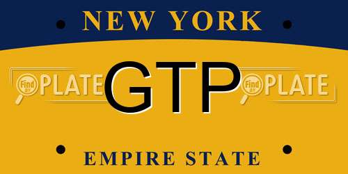GTP New York License Plate