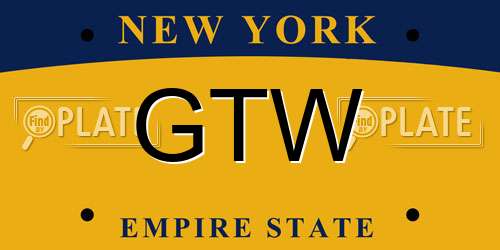 GTW New York License Plate