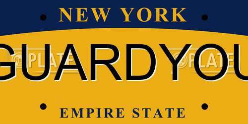GUARDYOU New York License Plate