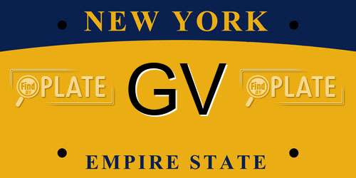 GV New York License Plate