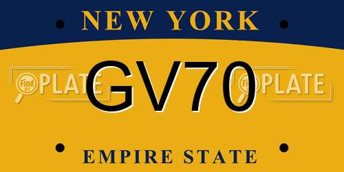 GV70 New York License Plate