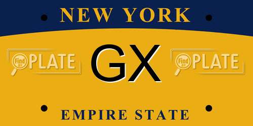 GX New York License Plate