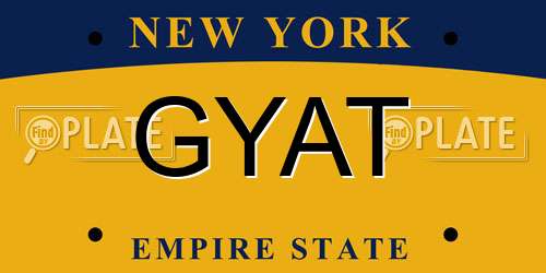 GYAT New York License Plate