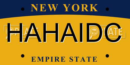 HAHAIDC New York License Plate