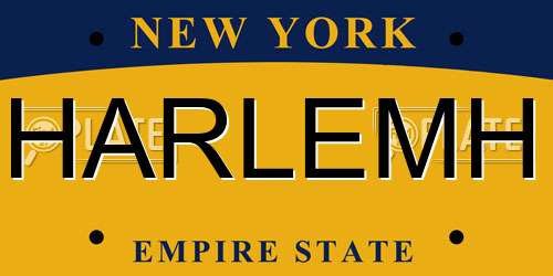HARLEMH New York License Plate