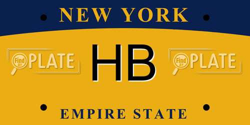 HB New York License Plate
