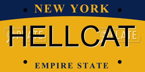 HELLCAT New York License Plate