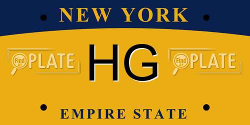 HG New York License Plate
