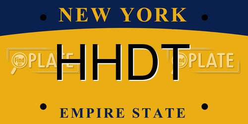 HHDT New York License Plate
