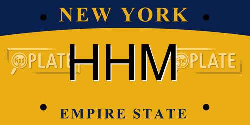 HHM New York License Plate