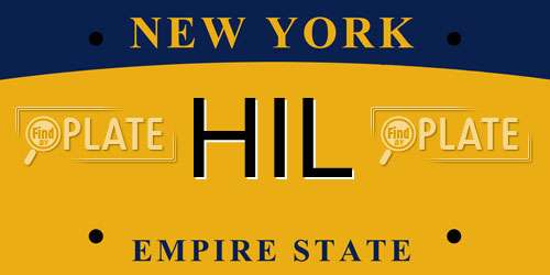 HIL New York License Plate