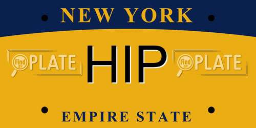 HIP New York License Plate