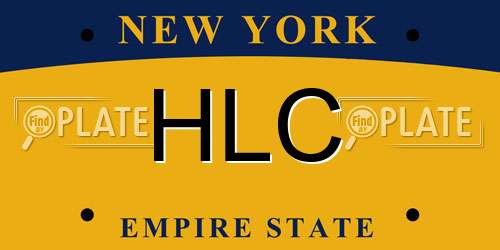 HLC New York License Plate