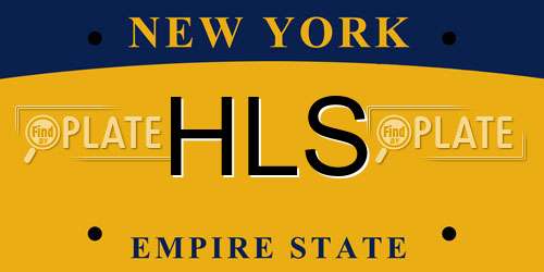 HLS New York License Plate