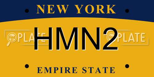 HMN2 New York License Plate