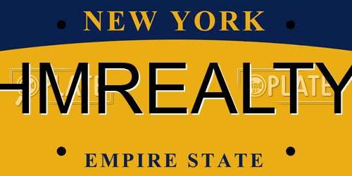 HMREALTY New York License Plate