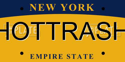 HOTTRASH New York License Plate