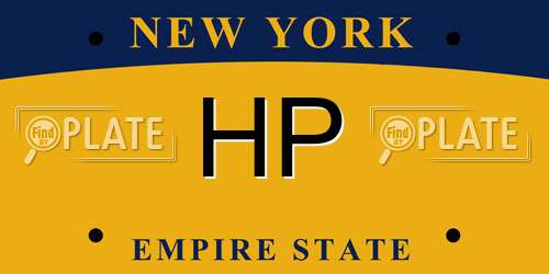 HP New York License Plate