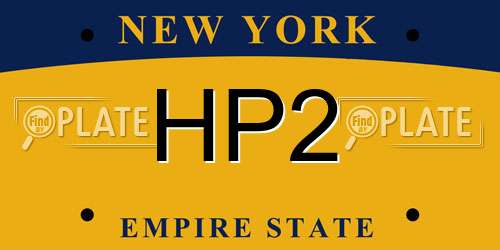 HP2 New York License Plate