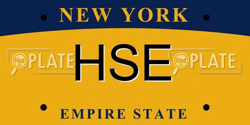 HSE New York License Plate
