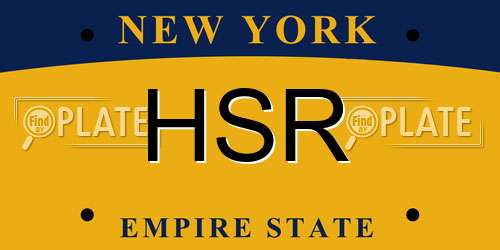 HSR New York License Plate