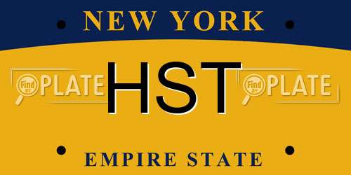 HST New York License Plate