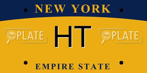 HT New York License Plate