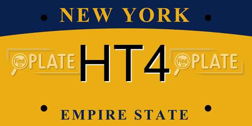 HT4 New York License Plate