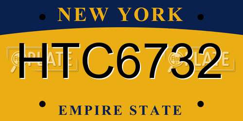 HTC6732 New York License Plate