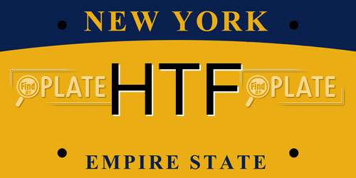 HTF New York License Plate