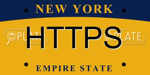 HTTPS New York License Plate