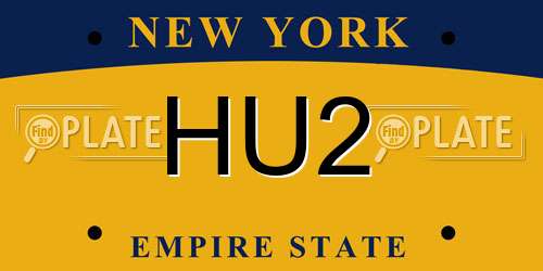 HU2 New York License Plate