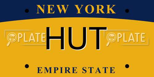 HUT New York License Plate