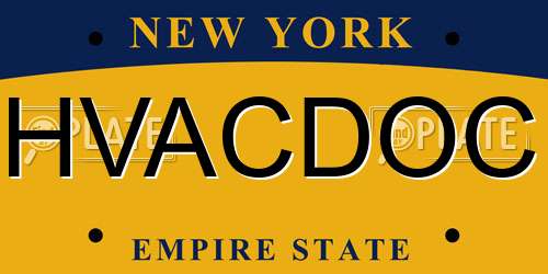 HVACDOC New York License Plate