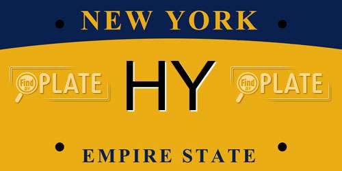 HY New York License Plate