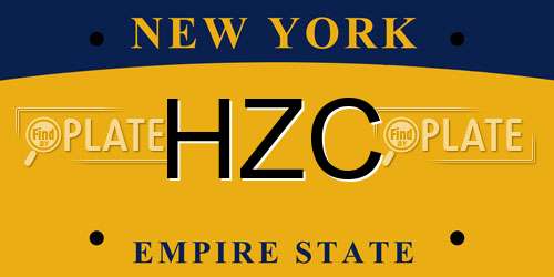 HZC New York License Plate