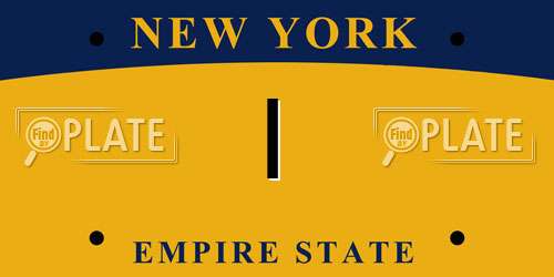 I New York License Plate