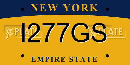 I277GS New York License Plate