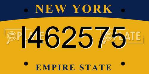 I462575 New York License Plate