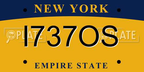 I737OS New York License Plate