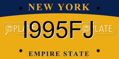 I995FJ New York License Plate