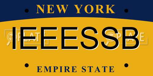 IEEESSB New York License Plate