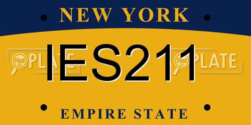 IES211 New York License Plate