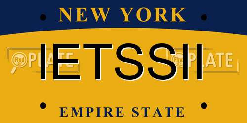IETSSII New York License Plate